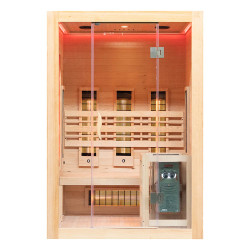 Sauna kombo 130x110 cm 3,5 Kw z kamieniem solnym