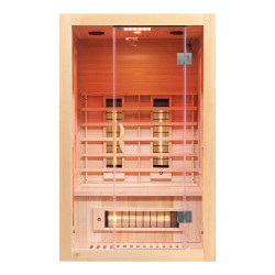 Sauna infrared z kamieniami z soli 120x105