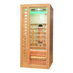 Sauna na podczerwień 1 osobowa z kamieniem solnym  90x90x190 cm