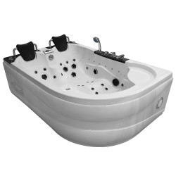Wanna z hydromasażem Atlantica 180x120X 61cm lewa marmurek