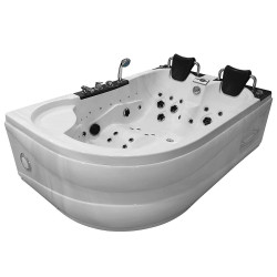 Wanna z hydromasażem Atlantica 180x120X 61cm prawa marmurek