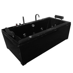 Wanna z hydromasażem Roxy black 180x92 turbo + auto clean