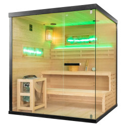 Sauna Fińska 180x160 Klark piec 6kw 4-5 osobowa