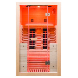 Sauna na podczerwień z kamieniem solnym Marsylia   120X100X200CM