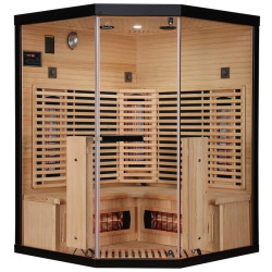 Sauna na podczerwień  Sarah  Infrared 140X140X190 - 3 osobowa  black