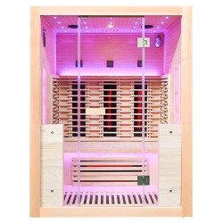Sauna na podczerwień z kamieniem solnym Marsylia 1  150X120X200CM