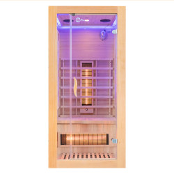 Sauna na podczerwień z kamieniem solnym 1-osobowa  90X90X190CM