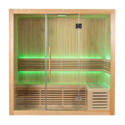 Sauna sucha z piecem HARVIA 6 kW 200X140X200CM Hemlok