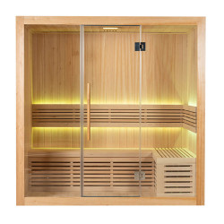 Sauna sucha z piecem HARVIA 4,5 kW 200X120X200CM Pinia