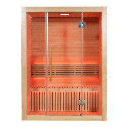 Sauna sucha 3/4osobowa  z piecem 6 KW sosna kanadyjska Hemlock 150x150x200 cm