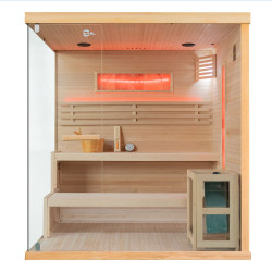 Sauna Fińska 180x160 Klark II piec 8kw 4-5 osobowa PRAWA