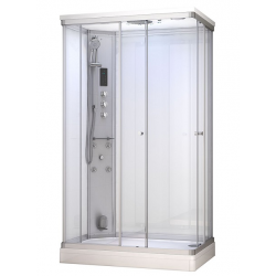 Kabina prysznicowa z sauną  EZ 690110  MILAN  biała 120x80 x 217cm LEWA