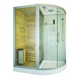 Kabina prysznicowa  Arturo  z sauną  suchą i parową  180 x 110 x 223cm lewa