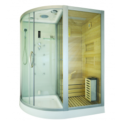 Kabina prysznicowa  Arturo  z sauną  suchą i parową  180 x 110 x 223cm prawa