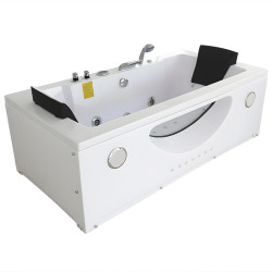 WANNA Z HYDROMASAŻEM LUCYNA BIAŁA  180x90 CM PODGRZEWACZ