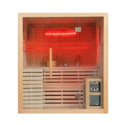 Sauna sucha kamień solny z piecem harvia 180x160