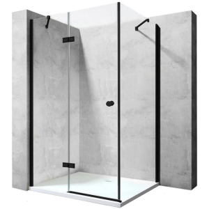 VELDMAN CZARNE PROFILE KABINA B173 ROZMIAR 90x90 cm 